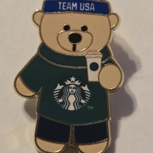 Starbucks Team USA Bear Pin